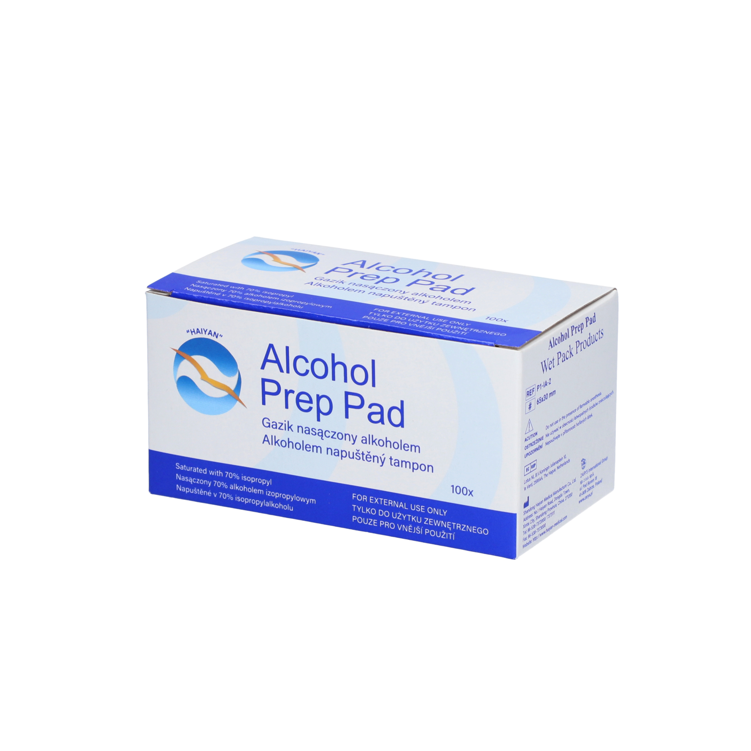 Gaziki nasączone alkoholem Alcohol Prep Pad jałowe Gaziki nasączone alkoholem Alcohol Prep Pad jałowe