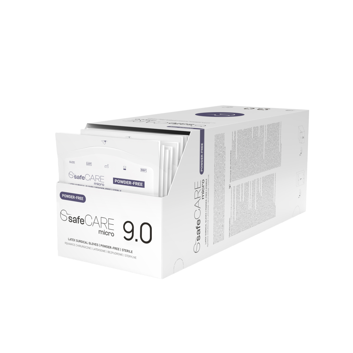 Rękawice chirurgiczne SafeCare micro lateksowe bezpudrowe Rękawice chirurgiczne SafeCare micro lateksowe bezpudrowe