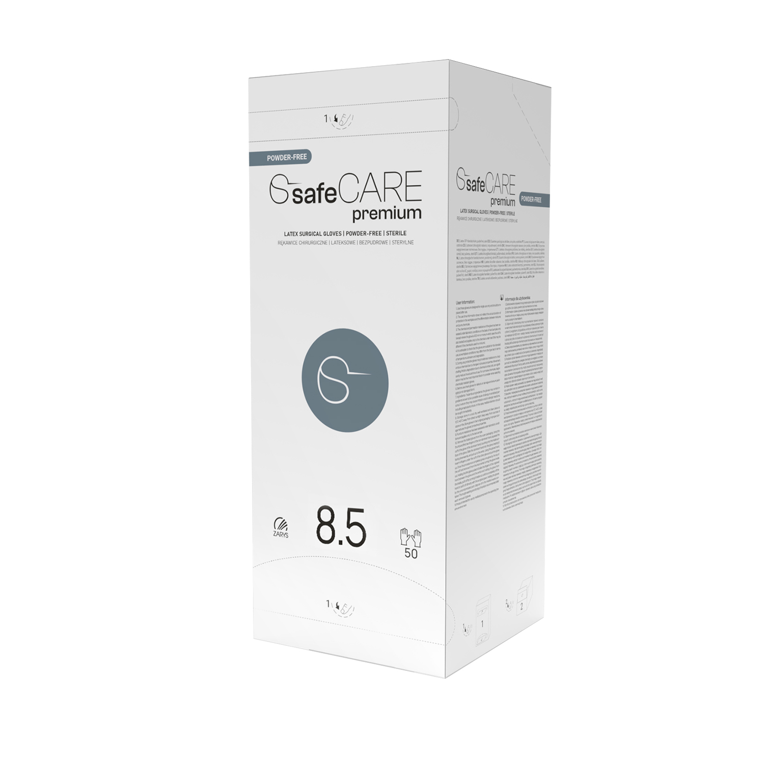 Rękawice chirurgiczne SafeCare premium lateksowe bezpudrowe Rękawice chirurgiczne SafeCare premium lateksowe bezpudrowe