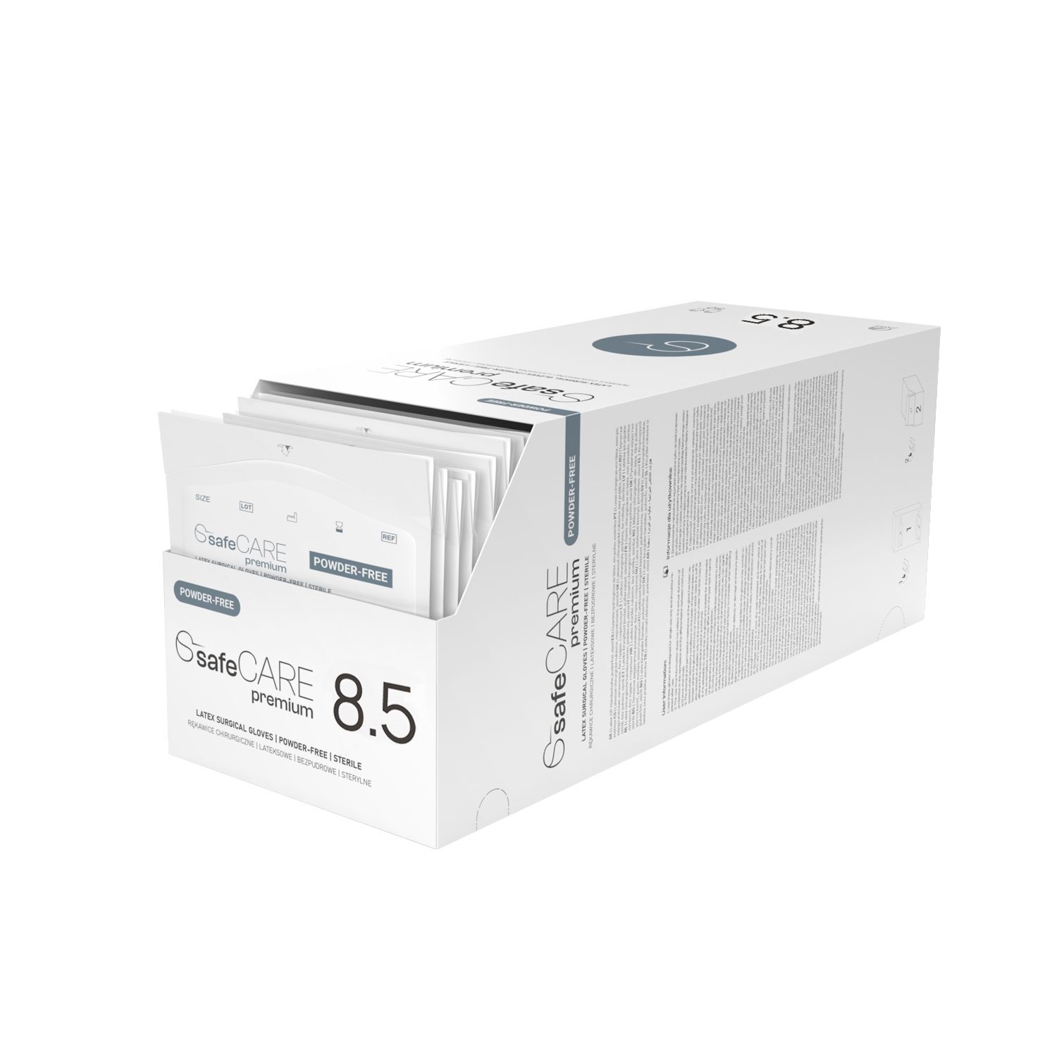 Rękawice chirurgiczne SafeCare premium lateksowe bezpudrowe Rękawice chirurgiczne SafeCare premium lateksowe bezpudrowe