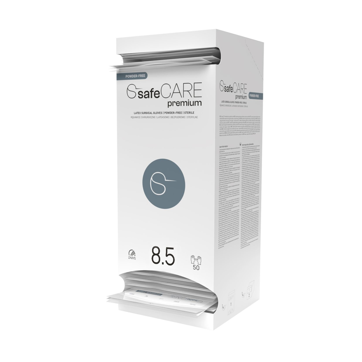 Rękawice chirurgiczne SafeCare premium lateksowe bezpudrowe Rękawice chirurgiczne SafeCare premium lateksowe bezpudrowe