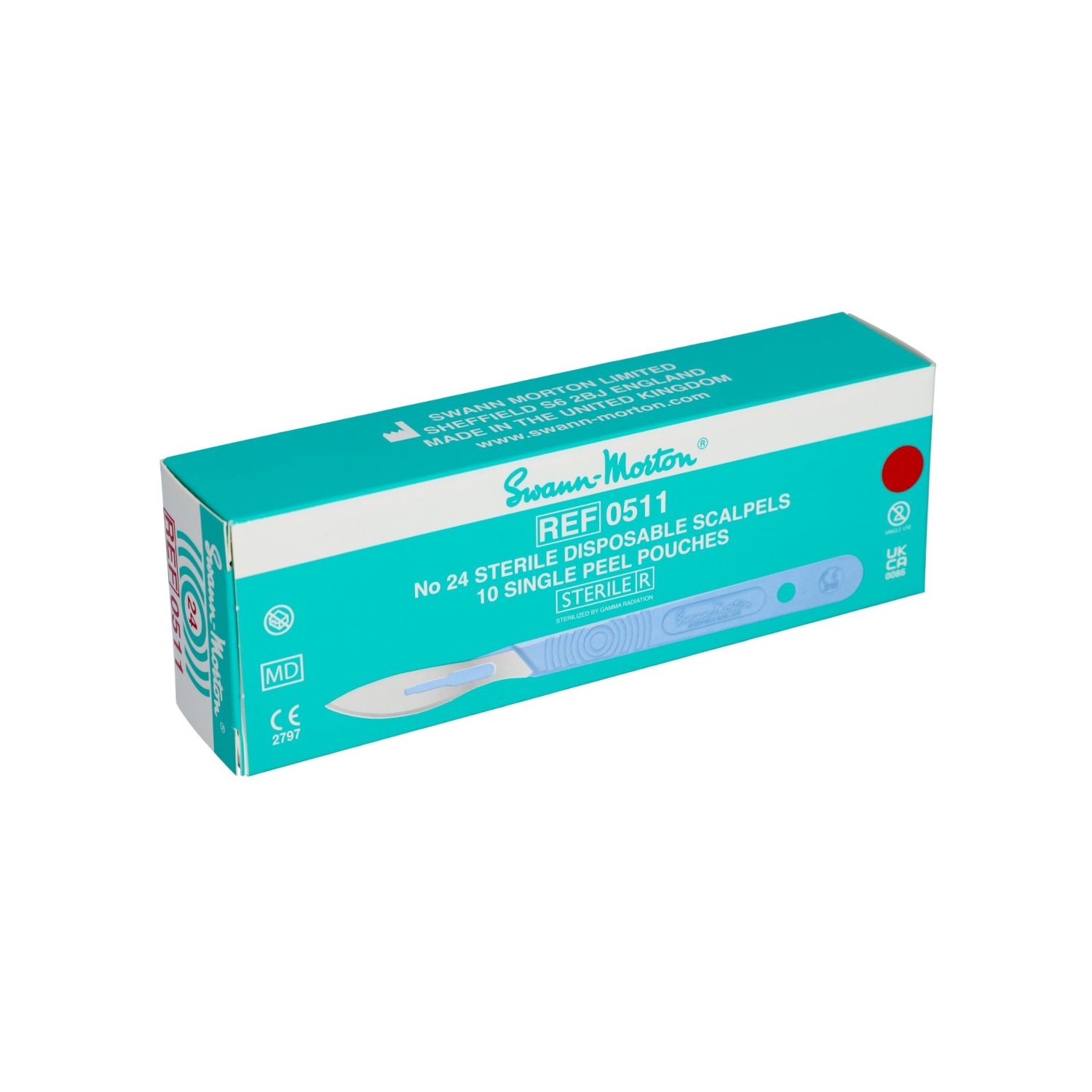 Skalpele jednorazowe Swann-Morton nr 24 Skalpele jednorazowe Swann-Morton nr 24