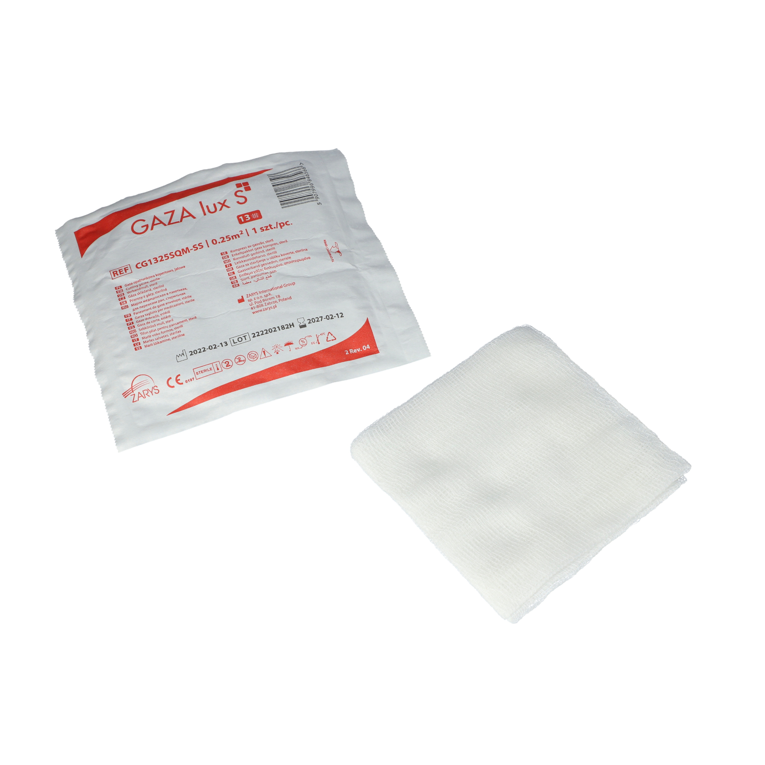 Gaza opatrunkowa 13 nitkowa lux S Gaza opatrunkowa 13 nitkowa lux S