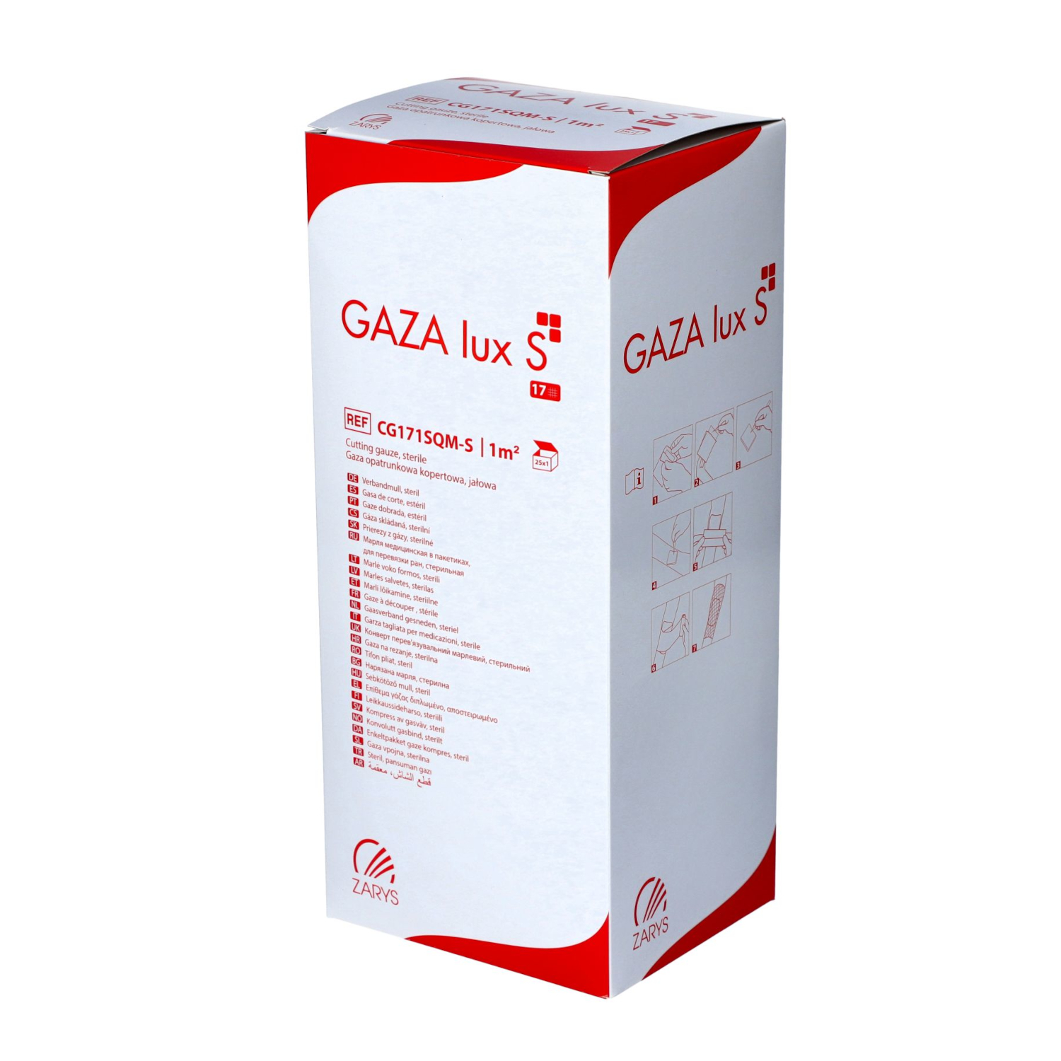 Gaza opatrunkowa 17 nitkowa lux S jałowa Gaza opatrunkowa 17 nitkowa lux S jałowa
