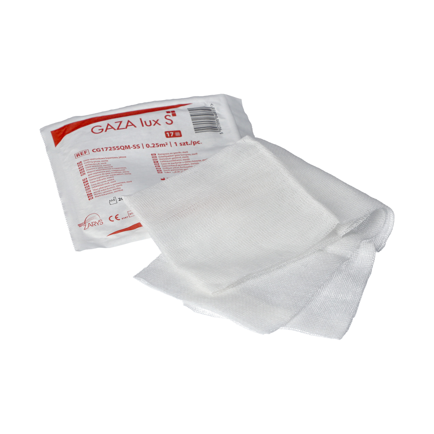 Gaza opatrunkowa 17 nitkowa lux S jałowa Gaza opatrunkowa 17 nitkowa lux S jałowa