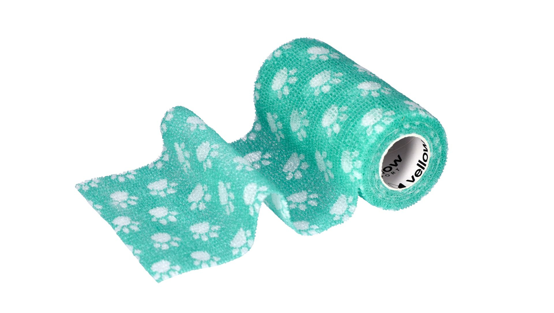 bandaż kohezyjny zielony w łapki