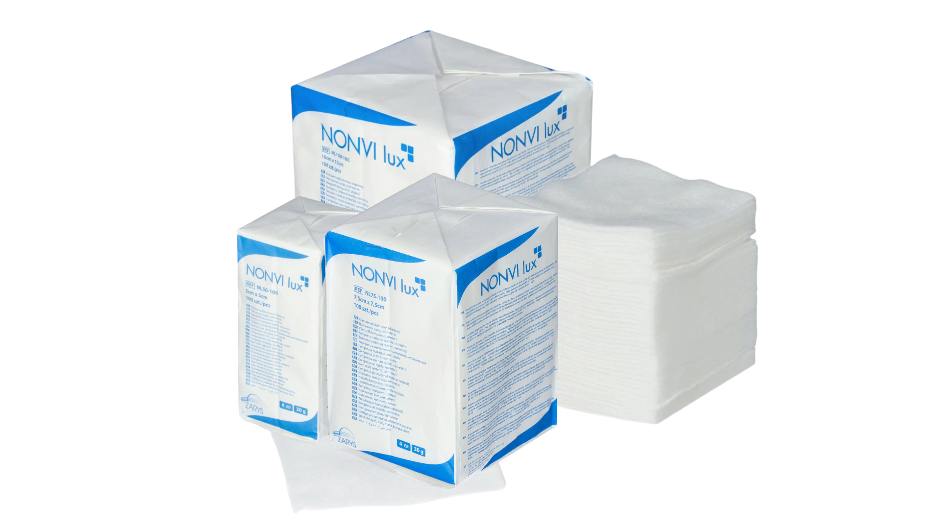 kompresy wł&oacute;kninowe niejałowe nonvi lux